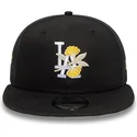 schwarze-snapback-kappe-9fifty-floral-der-los-angeles-dodgers-mlb-von-new-era