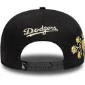 los-angeles-dodgers-mlb-new-era-9fifty-floral-schwarze-snapback-kappe