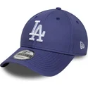 violette-verstellbare-curved-cap-9forty-league-essential-der-los-angeles-dodgers-mlb-von-new-era