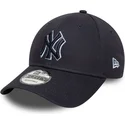 justerbar-morkbla-bojd-keps-med-morkbla-logotyp-9forty-team-outline-fran-new-york-yankees-mlb-av-new-era