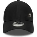 verstellbare-schwarze-trucker-kappe-9forty-flawless-der-new-york-yankees-mlb-von-new-era