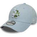 los-angeles-dodgers-mlb-9forty-floral-icon-verstellbare-blaue-kappe-mit-gebogenem-schirm-von-new-era