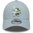 los-angeles-dodgers-mlb-9forty-floral-icon-verstellbare-blaue-kappe-mit-gebogenem-schirm-von-new-era
