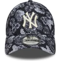 new-era-curved-brim-9forty-all-over-print-new-york-yankees-mlb-black-adjustable-cap
