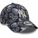 new-era-curved-brim-9forty-all-over-print-new-york-yankees-mlb-black-adjustable-cap