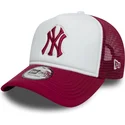 new-era-mlb-new-york-yankees-e-frame-world-series-weisse-und-rote-trucker-kappe-mit-rotem-logo