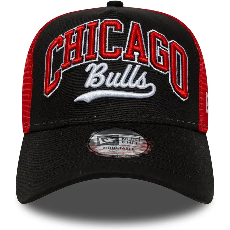 schwarze-und-rote-trucker-cap-e-frame-script-der-chicago-bulls-nba-von-new-era