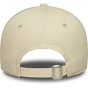 beige-verstellbare-damenkappe-mit-gebogenem-schirm-9forty-floral-icon-der-los-angeles-dodgers-mlb-von-new-era