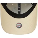 beige-verstellbare-damenkappe-mit-gebogenem-schirm-9forty-floral-icon-der-los-angeles-dodgers-mlb-von-new-era