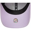new-era-new-york-yankees-mlb-9forty-floral-icon-verstellbare-violette-damenkappe-mit-gebogenem-schirm