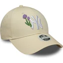 cepice-zaoblena-bezova-nastavitelny-9forty-beaded-new-york-yankees-mlb-new-era