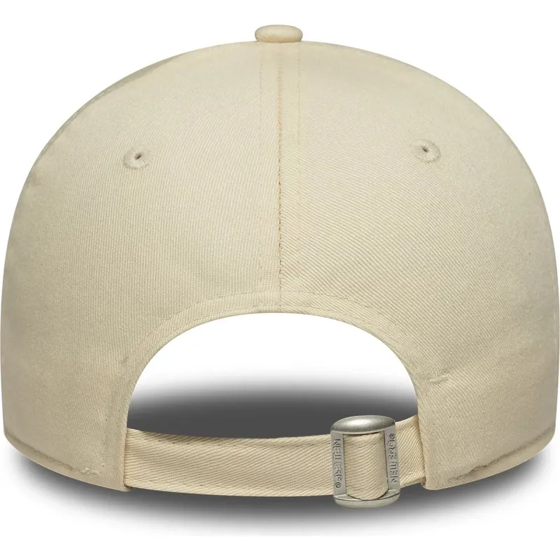 justerbar-beige-bojd-keps-for-kvinnor-9forty-beaded-new-york-yankees-mlb-fran-new-era