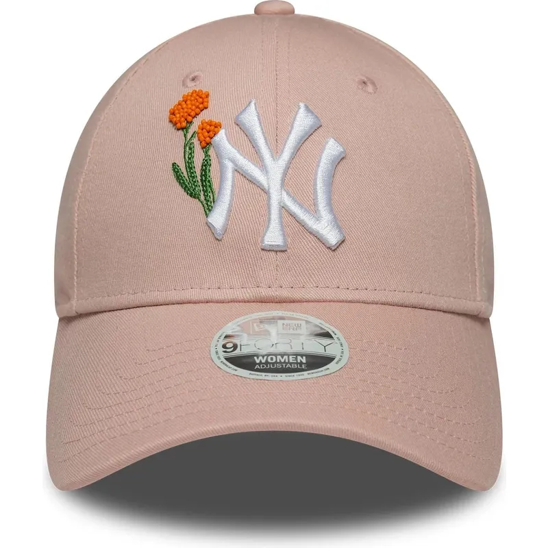 cepice-zaoblena-ruzova-nastavitelny-9forty-beaded-new-york-yankees-mlb-new-era