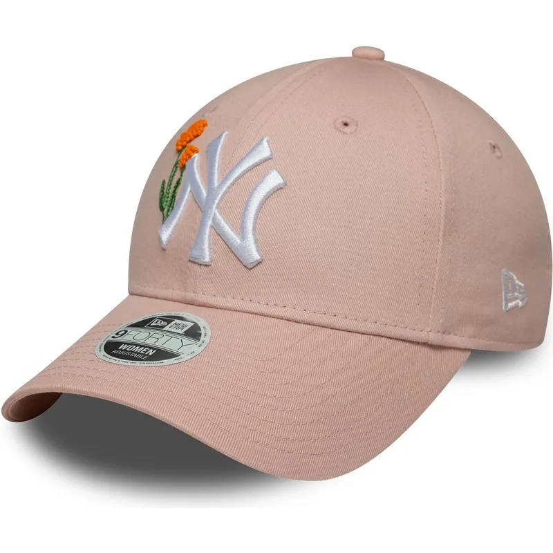 cepice-zaoblena-ruzova-nastavitelny-9forty-beaded-new-york-yankees-mlb-new-era