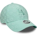 verstellbare-grune-damen-cap-9forty-floral-towelling-der-los-angeles-dodgers-mlb-von-new-era