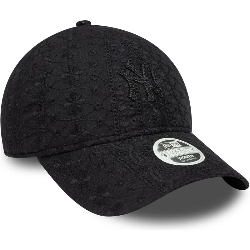 cepice-zaoblena-cerna-nastavitelny-pasek-9twenty-broderie-new-york-yankees-mlb-new-era