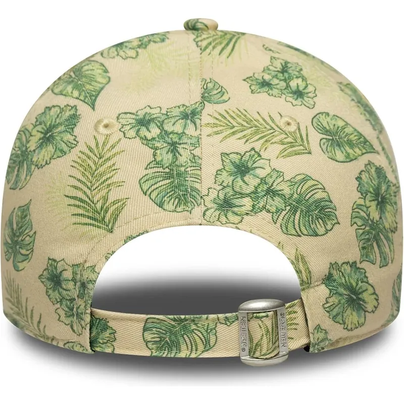 bojd-beige-justerbar-keps-for-dam-9twenty-all-over-print-tropical-fran-new-york-yankees-mlb-av-new-era