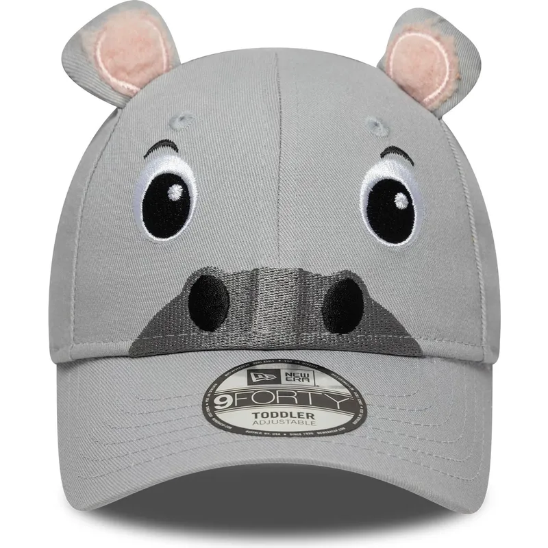gra-justerbar-bojd-keps-for-barn-9forty-animal-fran-new-era
