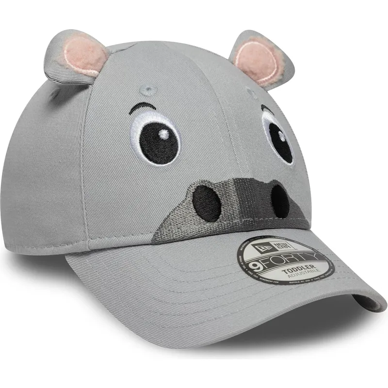 gra-justerbar-bojd-keps-for-barn-9forty-animal-fran-new-era