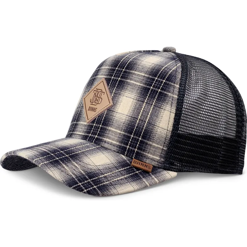 cepice-zaoblena-zadne-zvire-modra-snapback-check-hft-denim-wishy-djinns