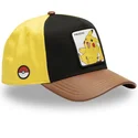 svart-gul-och-brun-bojd-keps-snapback-pikachu-pmk6-pik-pokemon-fran-capslab