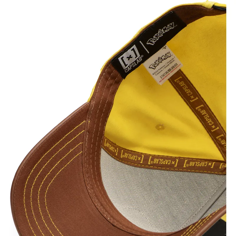 schwarze-gelbe-und-braune-gebogene-snapback-kappe-pikachu-pmk6-pik-pokemon-von-capslab
