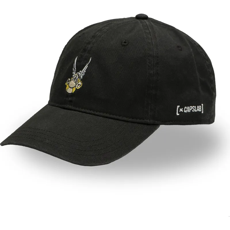 svart-bojd-justerbar-keps-ast1-ast-asterix-galliern-fran-capslab