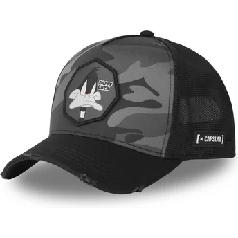 Grau Trucker Cap Daffy Duck LOO11 DAF Looney Tunes von Capslab