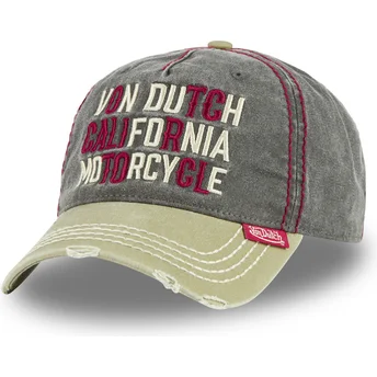 Grüne verstellbare gebogene Kappe RETRO06 von Von Dutch