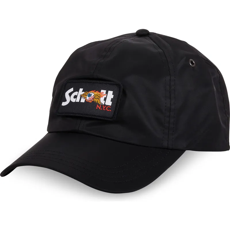 schwarze-verstellbare-curved-cap-jet-nr-von-von-dutch-x-schott-nyc