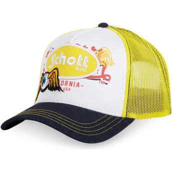 Čepice zaoblená žlutá snapback PATCH Von Dutch