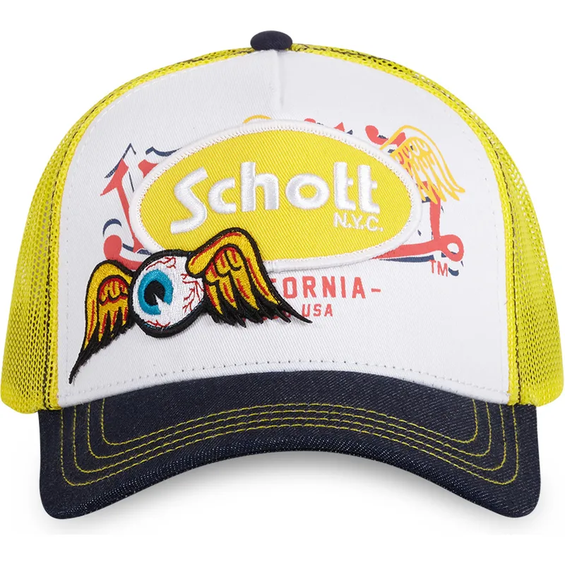 cepice-zaoblena-zluta-snapback-patch-von-dutch