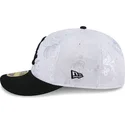 weisse-und-schwarze-59fifty-day-low-profile-fitted-cap-der-chicago-white-sox-mlb-von-new-era