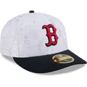 marineblaue-und-weisse-flache-fitted-cap-59fifty-day-low-profile-der-boston-red-sox-mlb-von-new-era