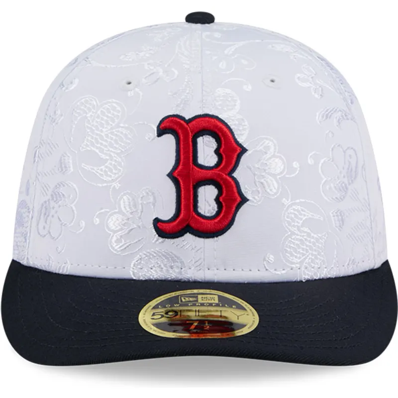 platt-keps-marinbla-och-vit-justerad-59fifty-day-low-profile-fran-boston-red-sox-mlb-av-new-era