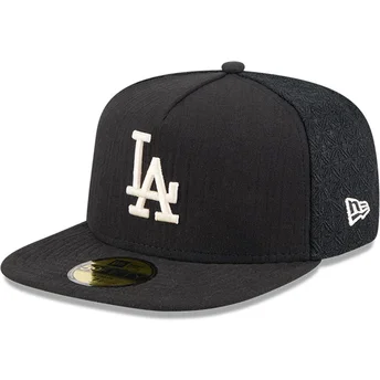 Schwarze 59FIFTY Day A Frame Fitted Cap der Los Angeles Dodgers MLB von New Era