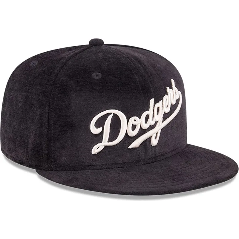 schwarze-enganliegende-59fifty-day-flatcap-der-los-angeles-dodgers-mlb-von-new-era