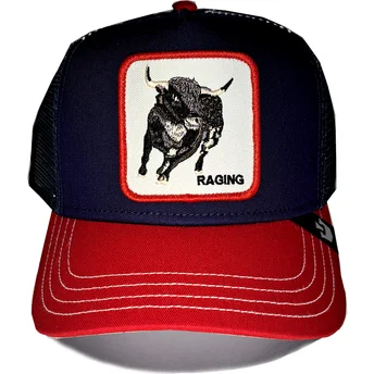 Goorin Bros. Bull Raging Bull Fab Farm Navy Blue and Red Trucker Hat