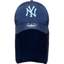 new-era-new-york-yankees-mlb-9forty-sun-shield-kinder-snapback-cap-mit-blauem-logo-und-gebogenem-schirm-in-blau