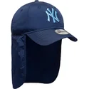 new-era-new-york-yankees-mlb-9forty-sun-shield-kinder-snapback-cap-mit-blauem-logo-und-gebogenem-schirm-in-blau