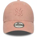 verstellbare-rosa-kinder-cap-9forty-towelling-der-new-york-yankees-mlb-von-new-era