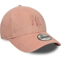 verstellbare-rosa-kinder-cap-9forty-towelling-der-new-york-yankees-mlb-von-new-era