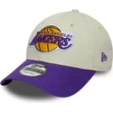 cepice-zaoblena-bezova-nastavitelny-9forty-contrast-patch-los-angeles-lakers-nba-new-era