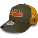 new-era-a-frame-cotton-patch-green-and-yellow-trucker-hat