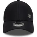 verstellbare-9forty-flawless-trucker-kappe-in-marineblau-der-new-york-yankees-mlb-von-new-era