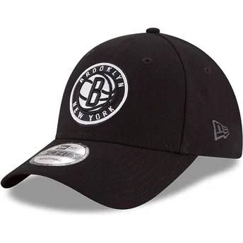 Čepice zaoblená černá nastavitelný pásek pro děti 9FORTY The League Brooklyn Nets NBA New Era