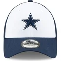 vit-och-marinbla-bojd-keps-justerbar-for-barn-9forty-the-league-fran-dallas-cowboys-nfl-av-new-era