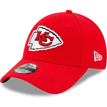 Čepice zaoblená červená nastavitelný pro děti 9FORTY The League Kansas City Chiefs NFL New Era