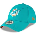 9forty-the-league-miami-dolphins-nfl-verstellbare-blaue-kinderkappe-von-new-era