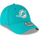 9forty-the-league-miami-dolphins-nfl-verstellbare-blaue-kinderkappe-von-new-era